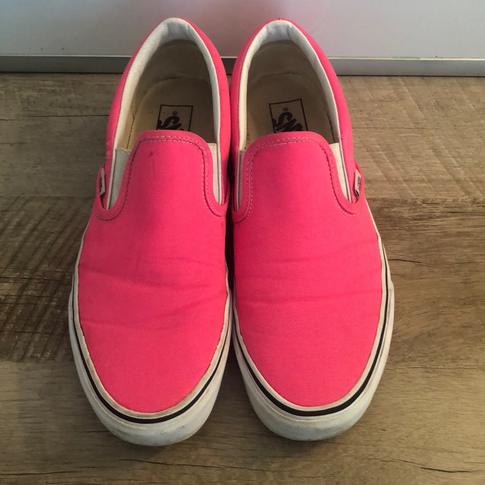 Hot Pink Womens Size 11 Slip On Vans Good Condition
